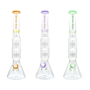 19'' DOUBLE PERC URBAN GLASS WATERPIPE