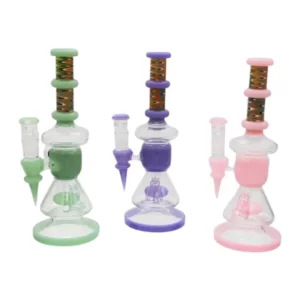 11'' TRIPLE SHOWERHEAD W/ FLOWER BALL URBAN GLASS