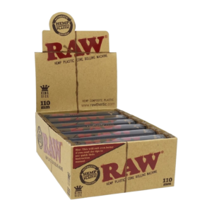 RAW 110MM HEMP PLASTIC CONE ROLLING MACHINES KINGSIZE 12 PER BOX
