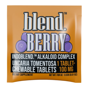 BLEND BOTANICAL EXTRACT CHEWABLE TABLETS (100MG PER TAB) 1CT TABLET PER PACK BERRY – BOX OF 20
