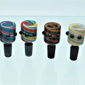 US  COLORED Gog bowl GOG BOWL WITH THREE COLORED MARBLES ON THE BOWL.