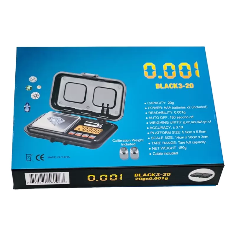 JEWELRY SCALE BLACK 3  -20GM