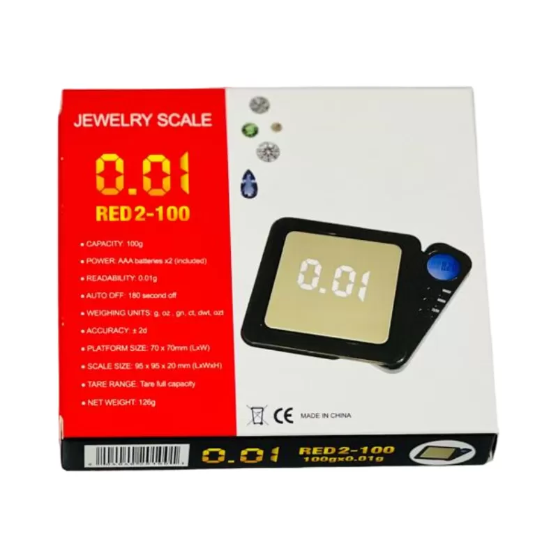 JEWELRY SCALE RED 2 -100GM