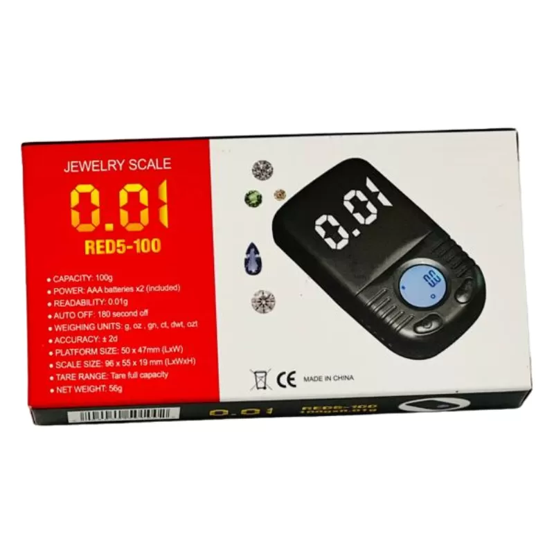 JEWELRY SCALE RED 5 -100GM