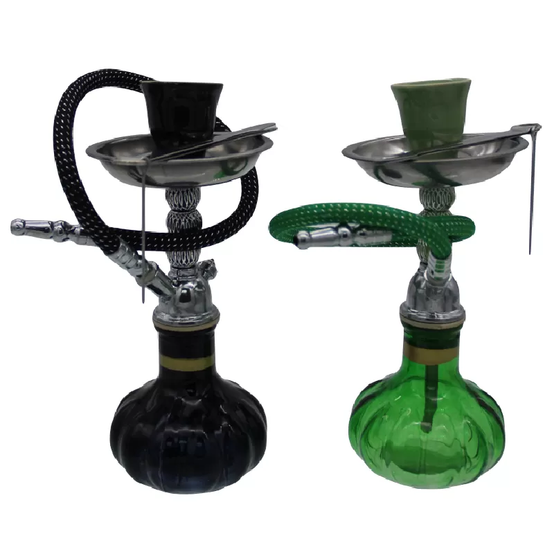 6'' Metal Ball Glass Base Hookah | Gotham Distributors