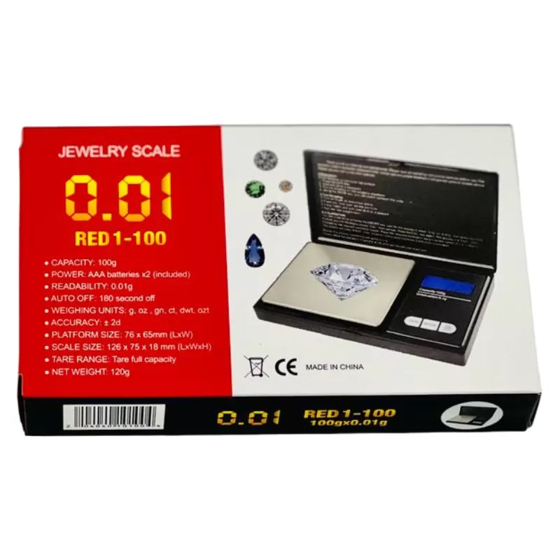 JEWELRY SCALE RED 1 -100GM