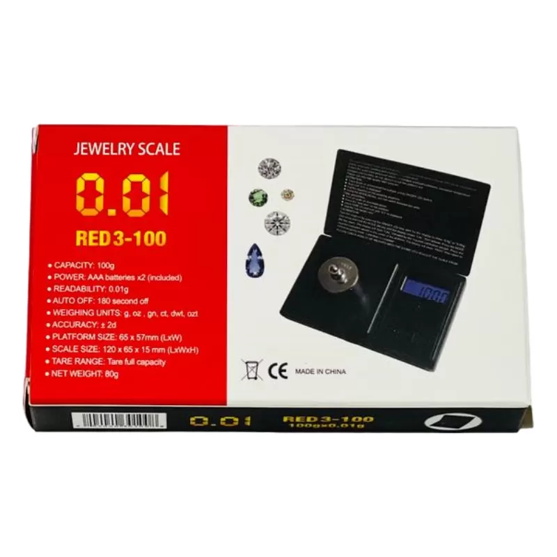 JEWELRY SCALE RED 3 -100GM