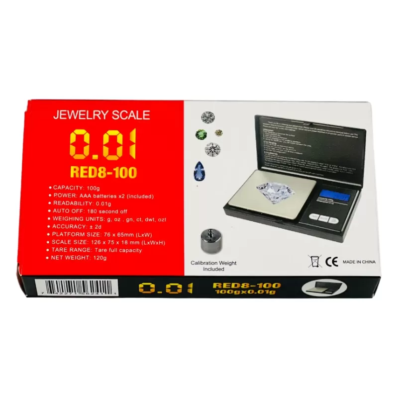 JEWELRY SCALE RED 8 -100GM