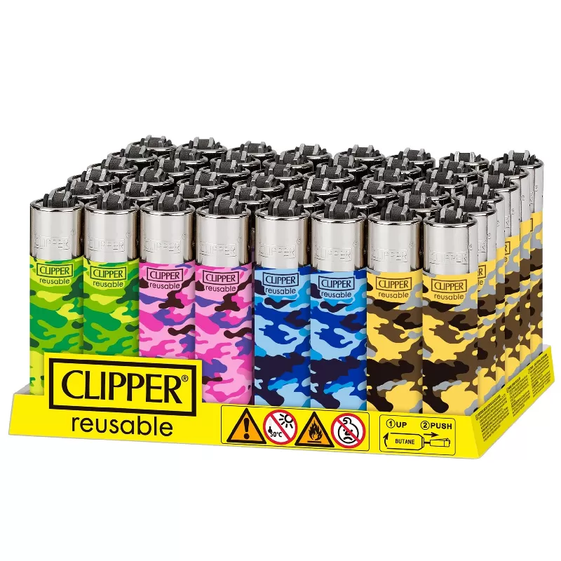 CLIPPER LIGHTER CAMOUFLAGE 2 48CT