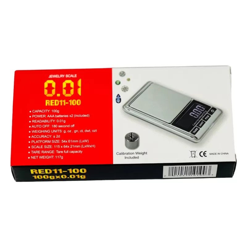 JEWELRY SCALE RED 11 -100GM