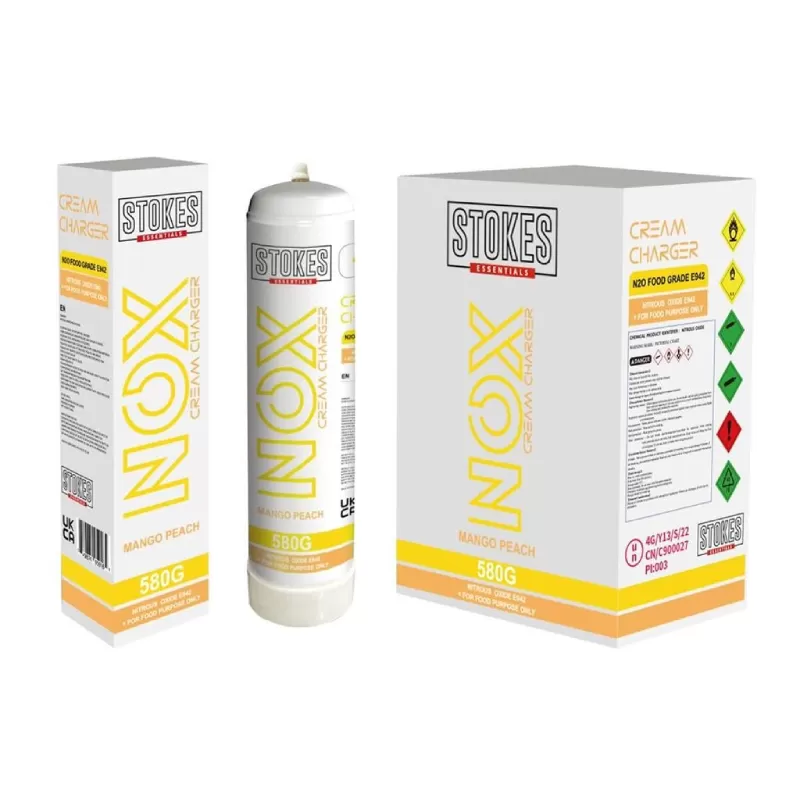 STOKES NOX 580G CYLINDER MANGO PEACH BOX OF 6