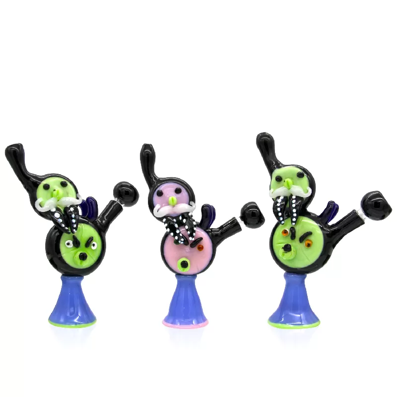 PREMIUM GLASS WATERPIPE W/ MOUSTACHE