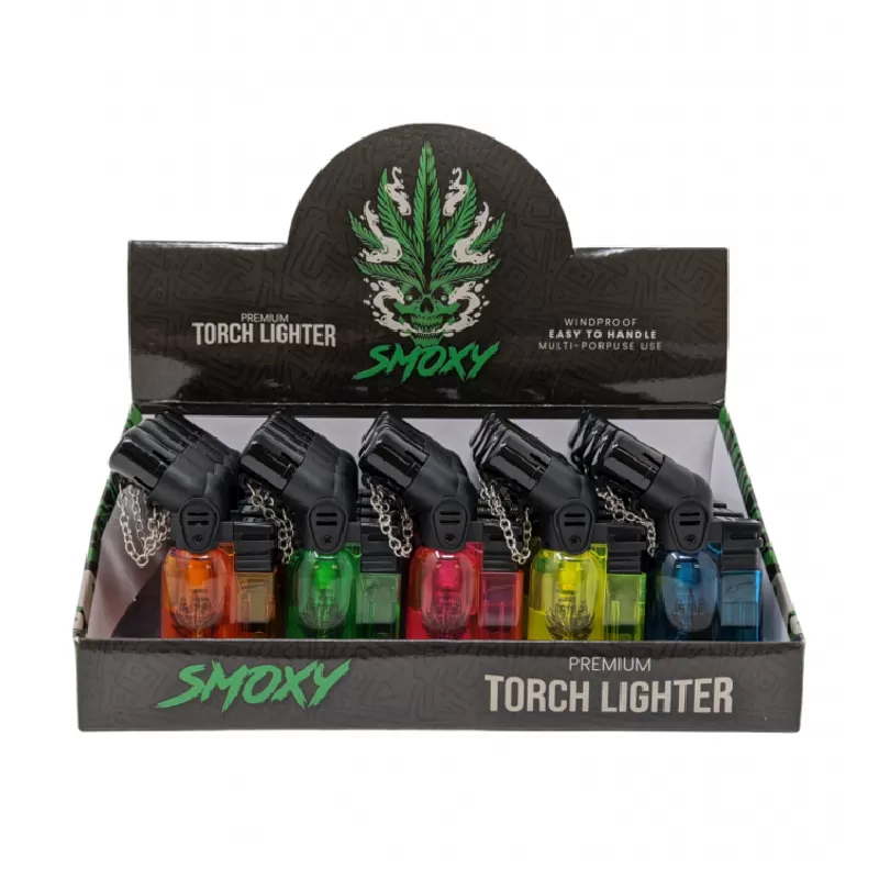 SMOXY MINI TORCH LIGHTER - AGNI DOUBLE CLEAR 20CT