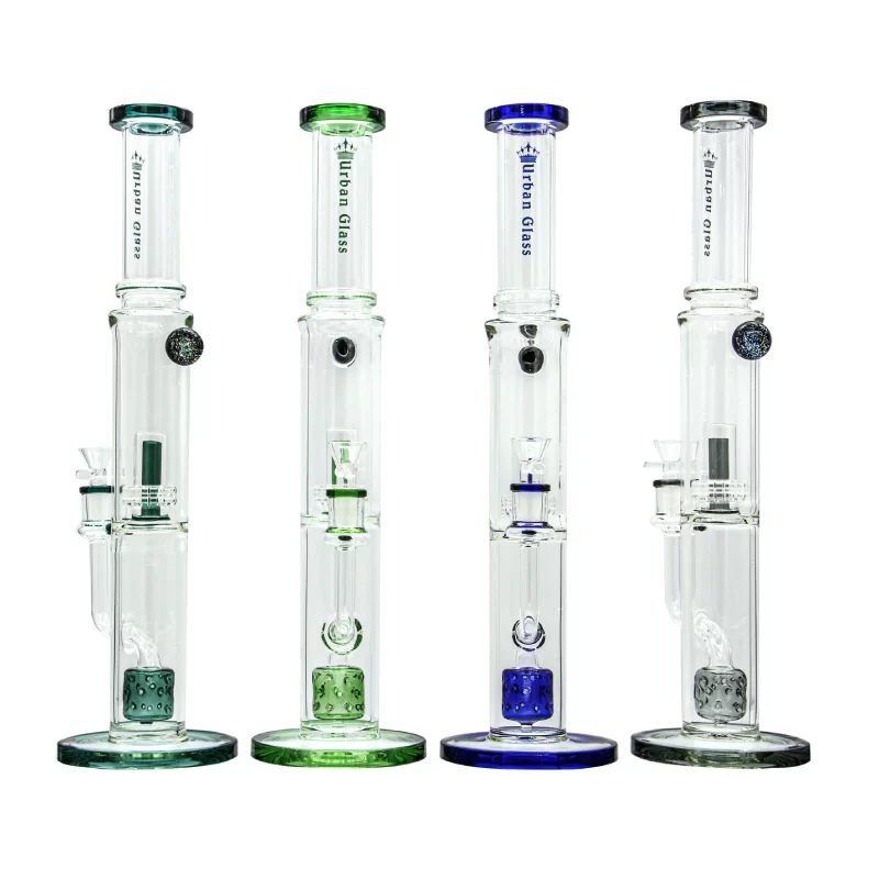 16” Urban Glass Double Showerhead with Dirco Marble Ball – Gotham Distro wholesale vape distributor in NY.