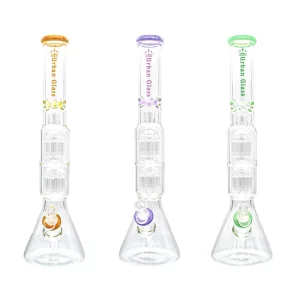 19" Double Perc Urban Glass Waterpipe – Gotham Distro