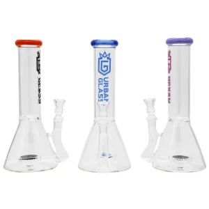 10'' URBAN GLASS MATRIX BEAKER WATERPIPE