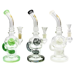 10” ONE ARM RECYLER W/ BENT NECK URBAN GLASS WATERPIPE