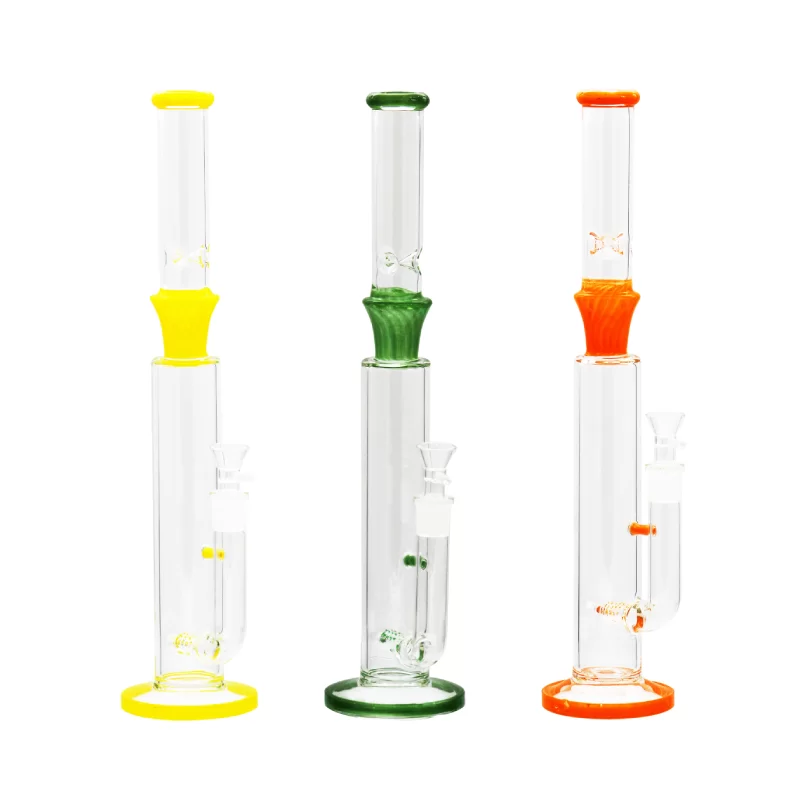 17.5'' GLASS WATERPIPE W/ STEM PERK