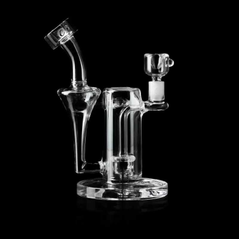 COOKIES 8” RECYCLER WITH HIGH AIRFLOW SHOWERHEAD WATER PIPE CLEAR (CKR 004)