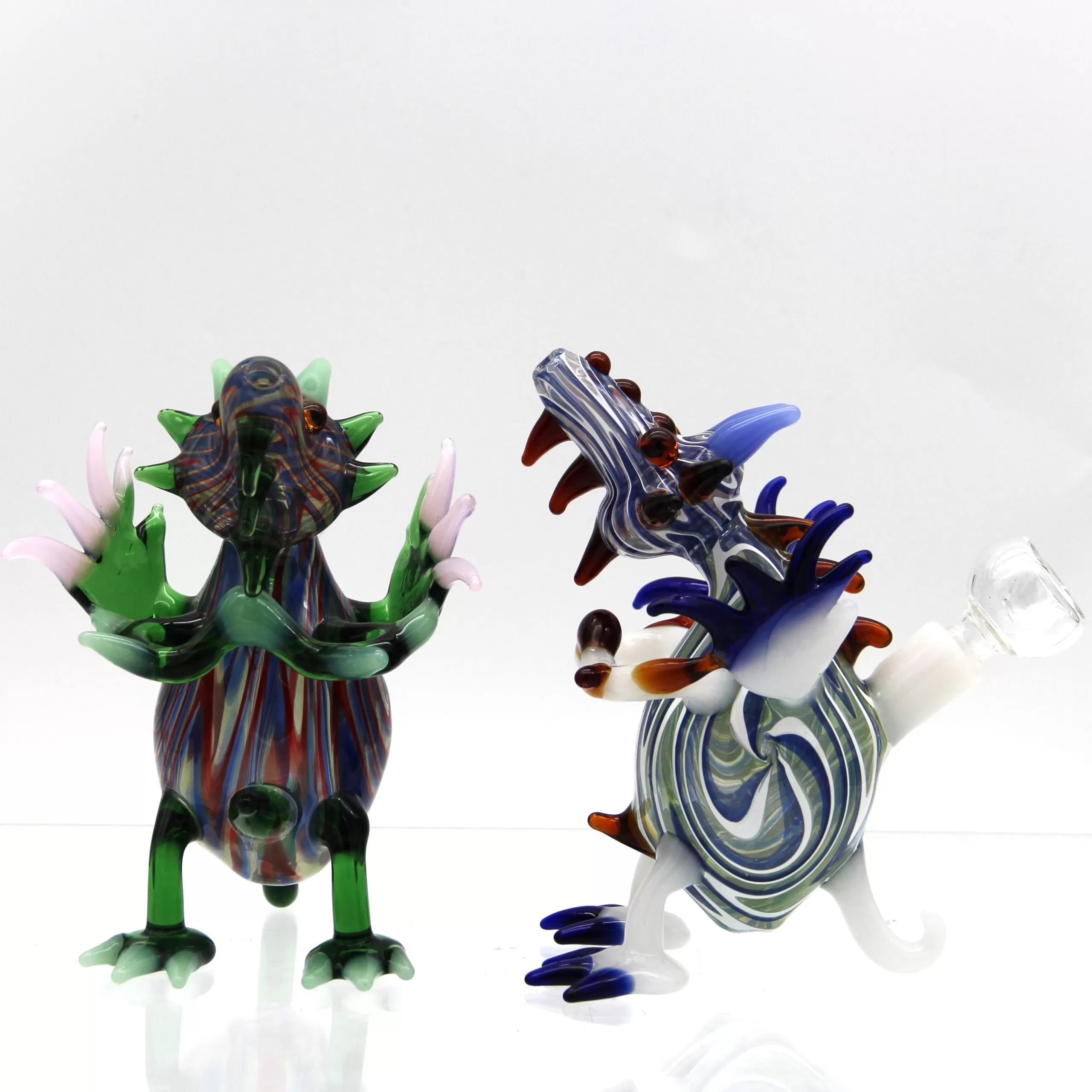 PREMIUM REVERSAL DINOSAUR GLASS WATERPIPE