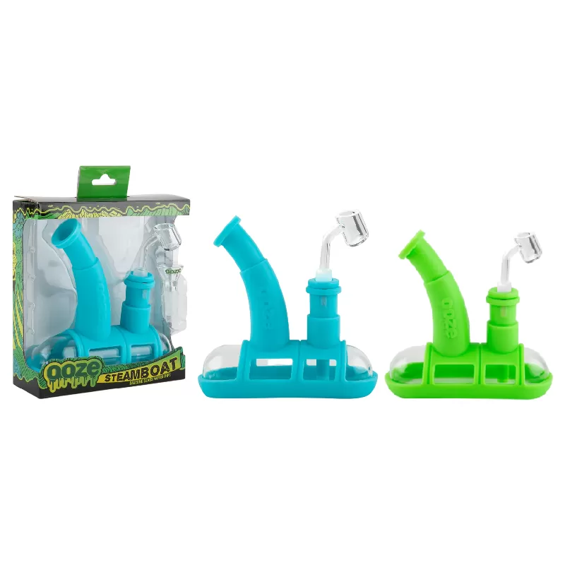 OOZE STEAM BOAT SILICON GLASS WATERPIPE