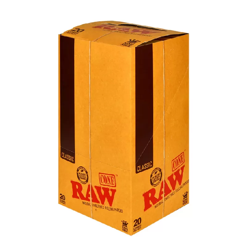 RAW CONE KING SIZE CLASSIC 20CT 12 PACK PER BOX