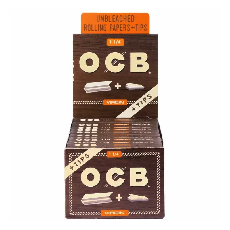 OCB VIRGIN 1 1/4 PAPER WITH TIPS