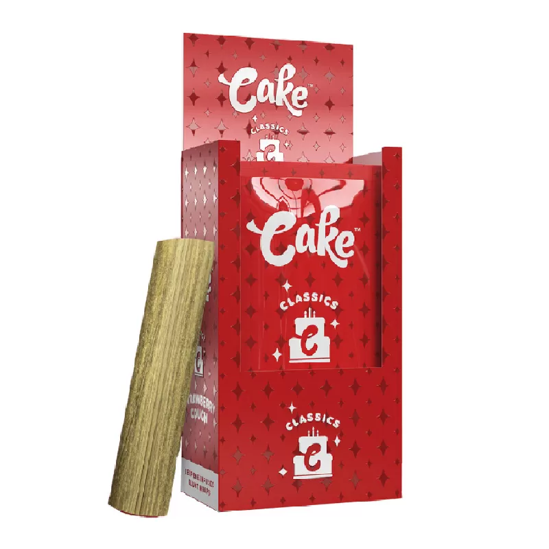 CAKE TERPENE INFUSED BLUNT WRAP 25CT STRAWBERRY COUGH