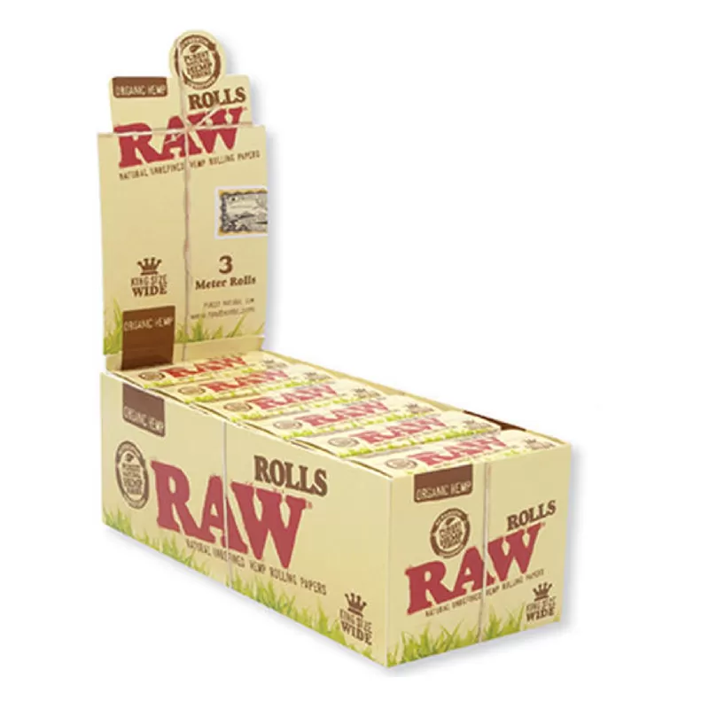 RAW ROLLS KINGSIZE CLASSIC 3 METERS 12 PER BOX