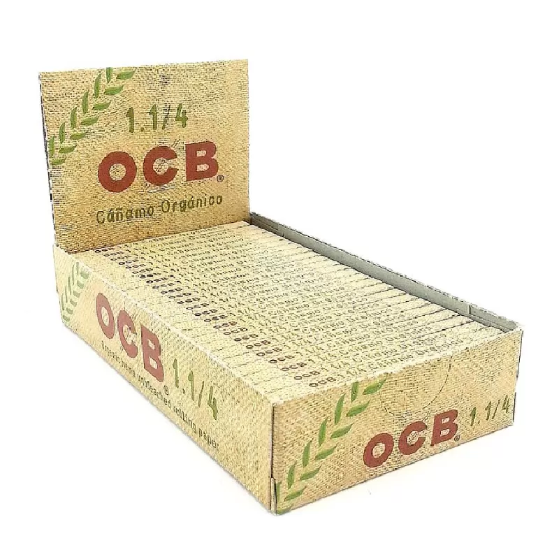 1.25 Organic Hemp Cigarette Papers by OCB – distributed by Gotham Distro
