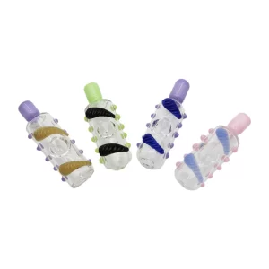 4'' SLYME TUBE MOUTH LEAF TOP HAND PIPE