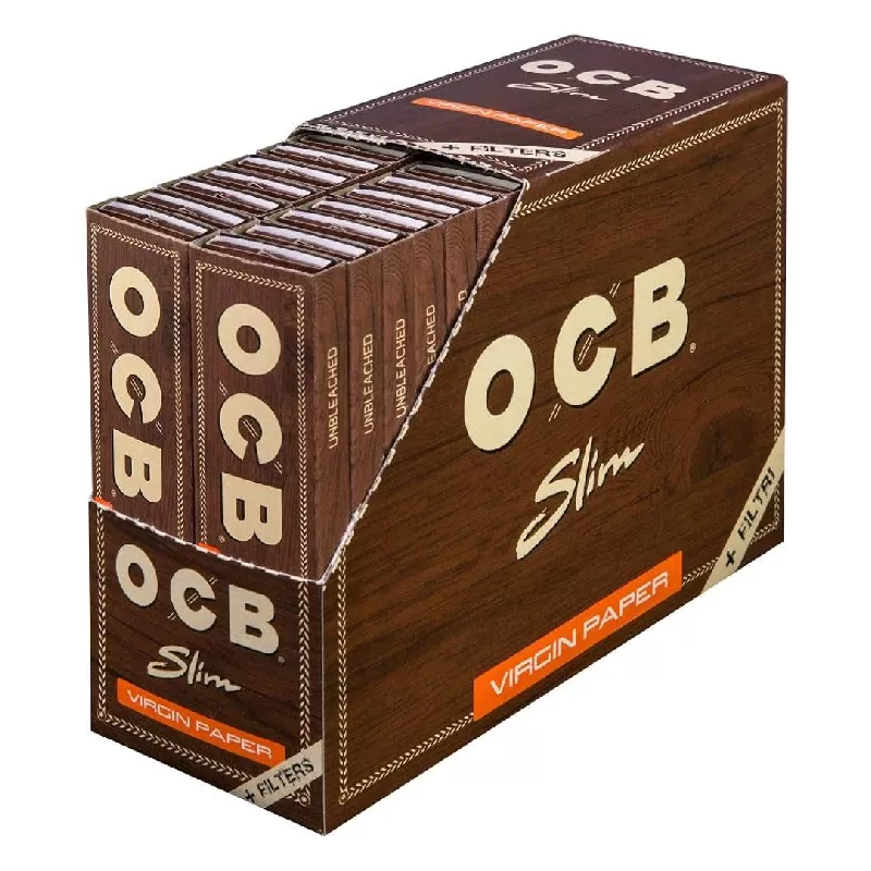 OCB VIRGIN KING SIZE SLIM PAPER WITH TIPS