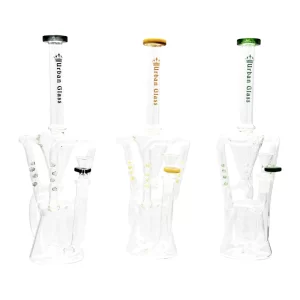 13” 4 ARM RECYCLER URBAN GLASS WATERPIPE