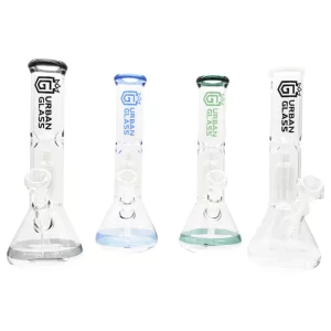 12'' URBAN GLASS 4 ARM BEAKER