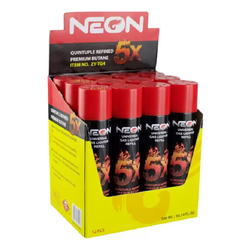 NEON 5 X 300ML BUTANE - BOX OF 12
