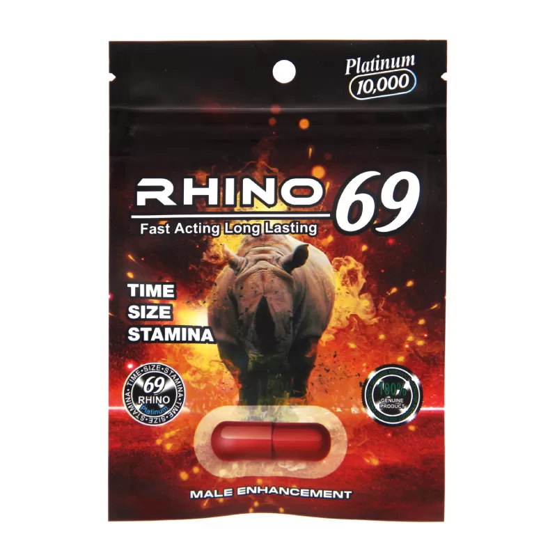 RHINO 69 PLATINUM RED SINGLE PILL ECO POUCH