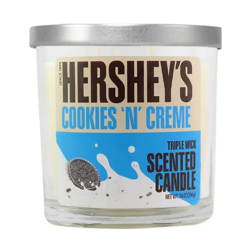 CANDY CANDLE 14OZ HERSHEY'S COOKIES N CREME