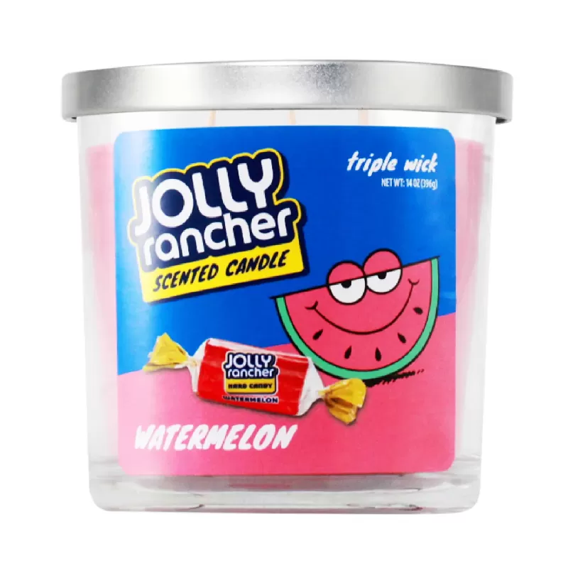 CANDY CANDLE 14OZ JOLLY RANCHER WATERMELON