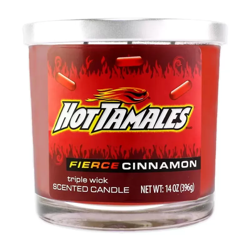 CANDY CANDLE 14OZ HOT TAMALES FIERCE CINNAMON