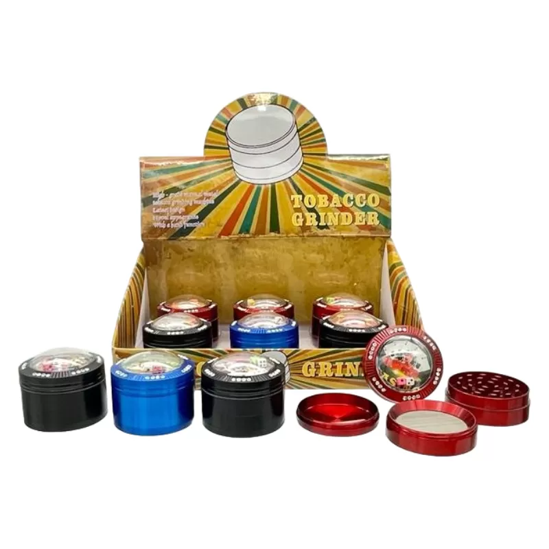 GRINDER 119Z-SZ ( 2.5'' 4 PART CASINO STYLE) - 12PCS DISPLAY