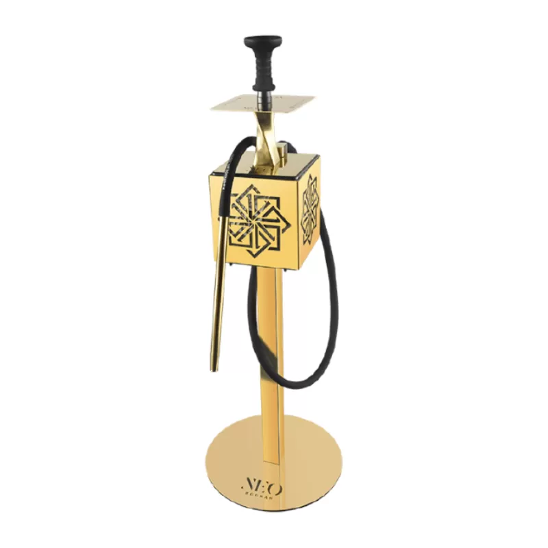NEO HOOKAH ROYAL W/ STAND & PLATE DESIGN DESERT ROSE (NH 004)