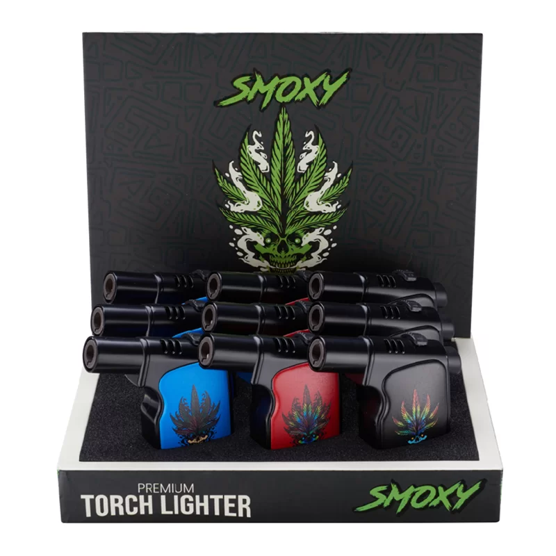 SMOXY TORCH LIGHTER EXECUTIVE HIPPIE 9CT DISPLAY