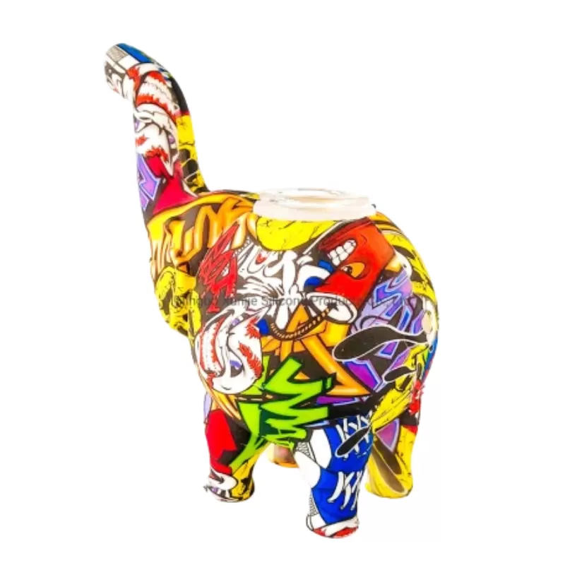 SILICONE ELEPHANT CH HAND PIPE