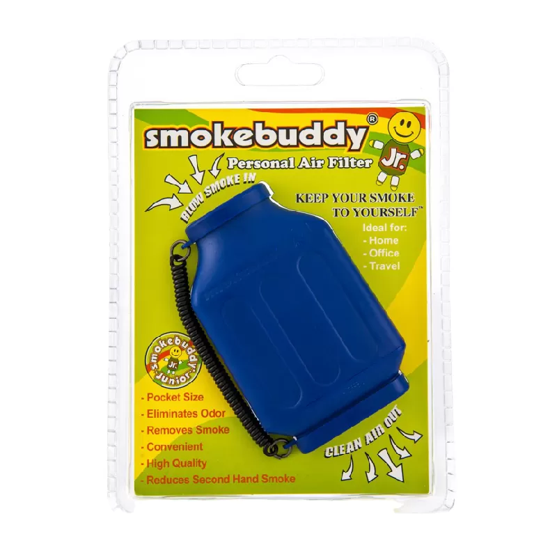 SMOKE BUDDY JR PERSONAL AIR FILTER BLUE