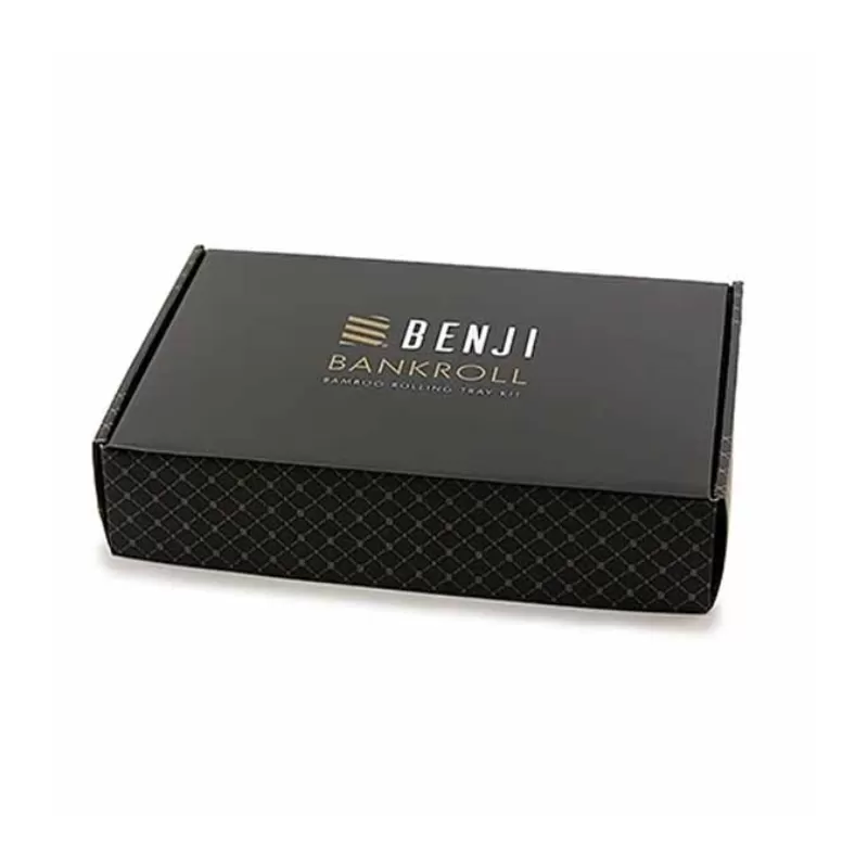 BENJI  BANKROLL BAMBOO TRAY KIT DS 19 W/ BIODEGRADABLE GRINDER