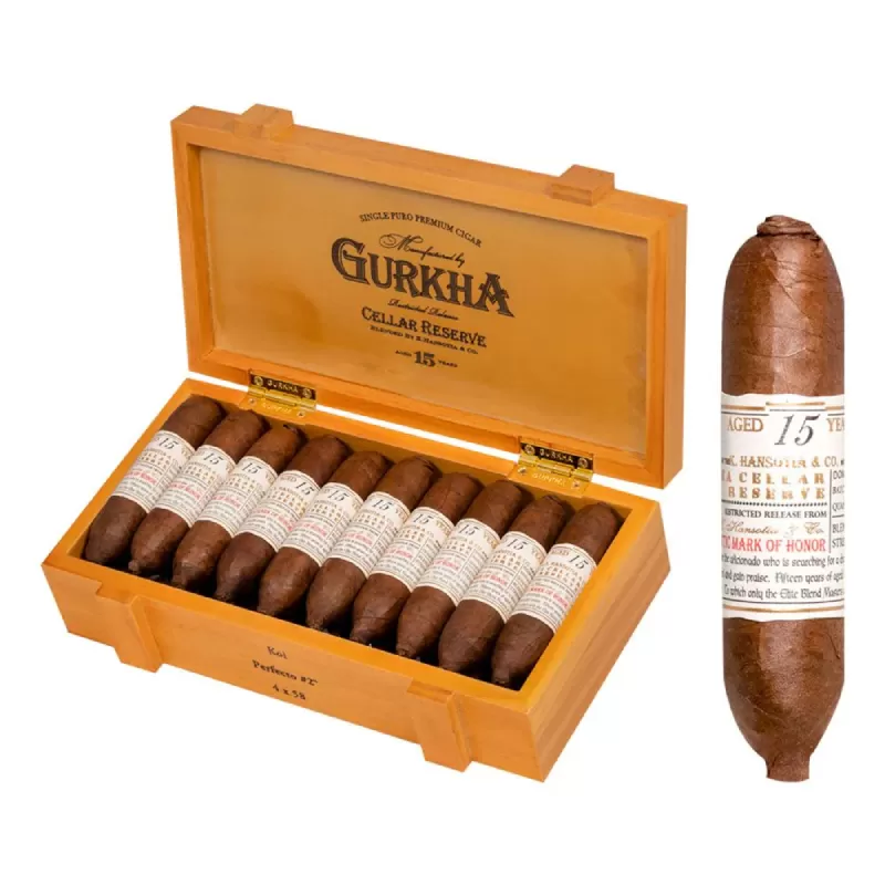 GURKHA CELLAR RESERVE 15 YRS KOI PERFECTO #2 (4X58) BOX OF 20