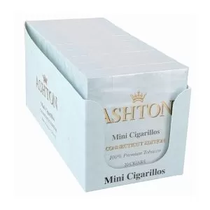 ASHTON MINI CIGARILLOS CONNECTICUT UNIT OF 200 (10 TINS OF 20)