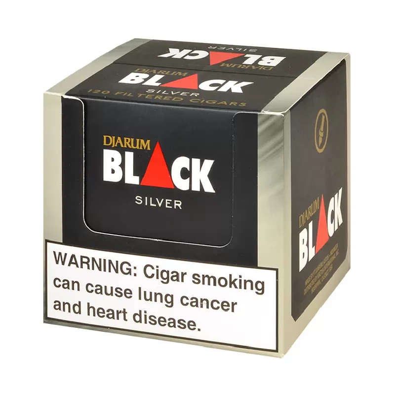 DJARUM BLACK 120CT MINI SILVER 10 PK OF 12