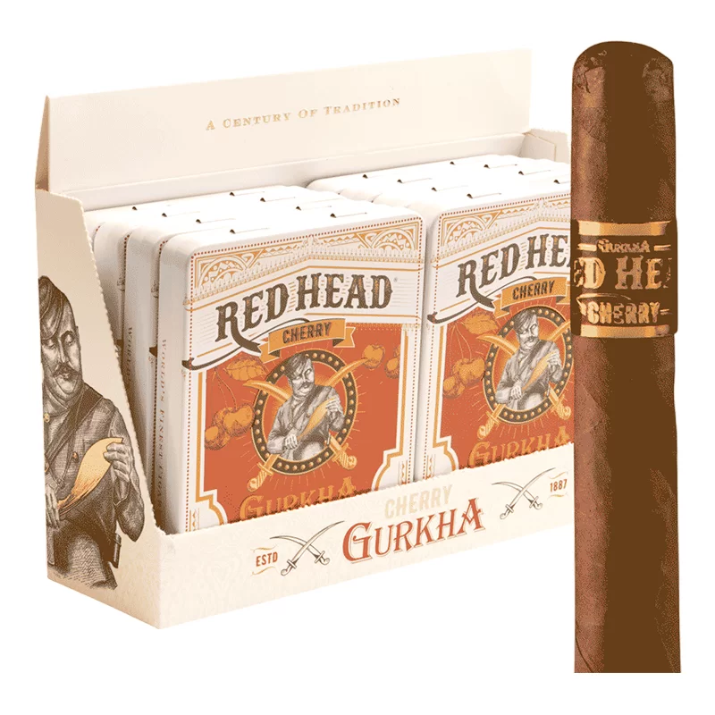 GURKHA CAFE TABAC RED HEAD CHERRY CO 60CT (10 TINS OF 6)