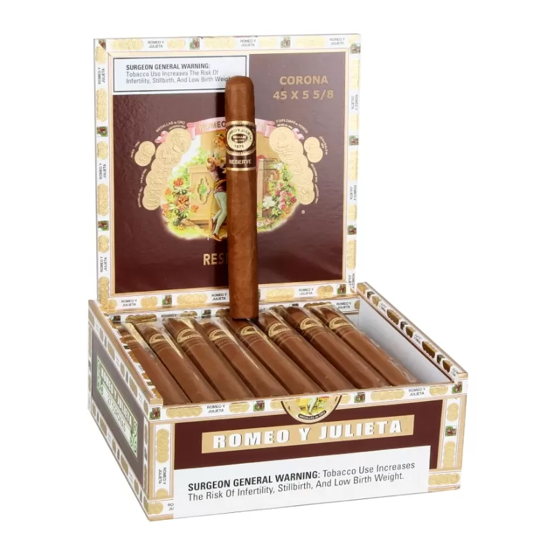 ROMEO Y JULIETA RESERVE CORONA (45 X 5.625) BOX OF 27